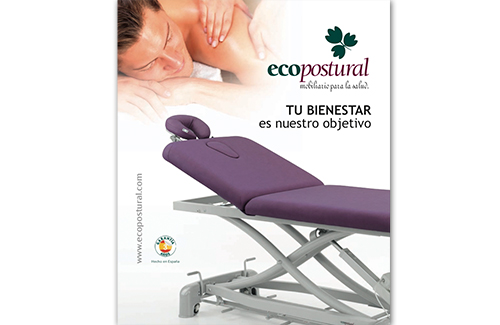 Publicidad camillas ecopostural